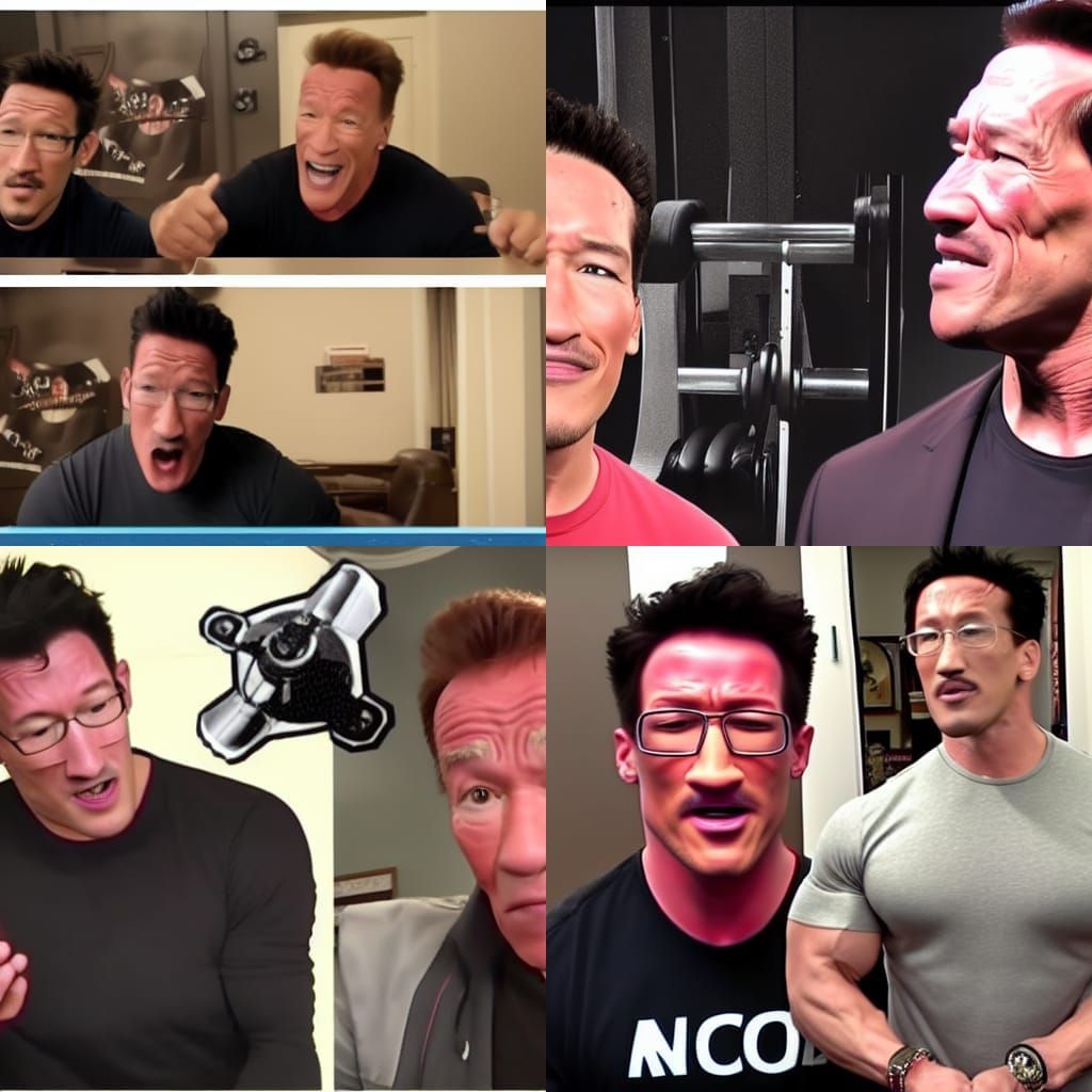 Markiplier Confronts Arnold Schwarzenegger: AI Generated