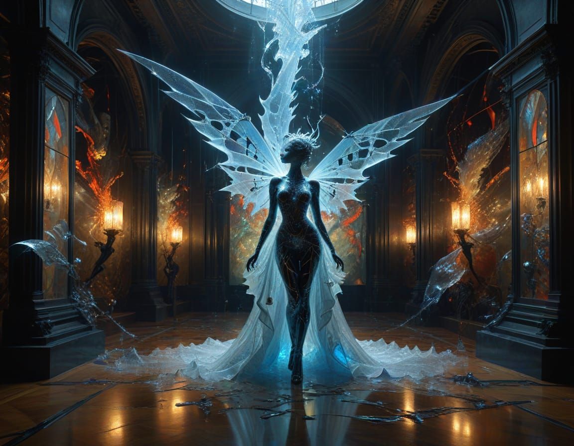 urbex grafitto Trompe l'oeil fractious squazoodling 3D recursive geometric math art resined acrylic   subtly shifting li...