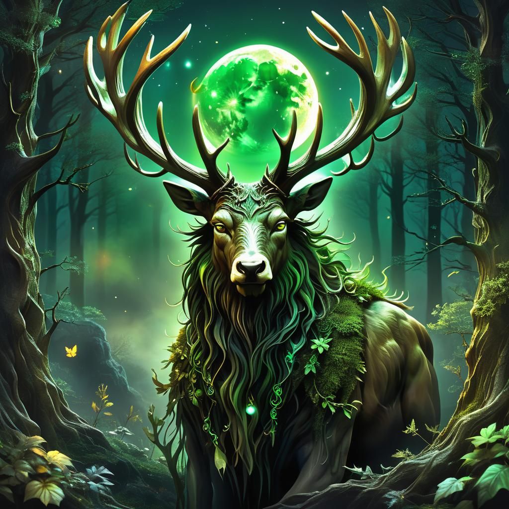 Ethereal Herne Render in a Fantasy Style