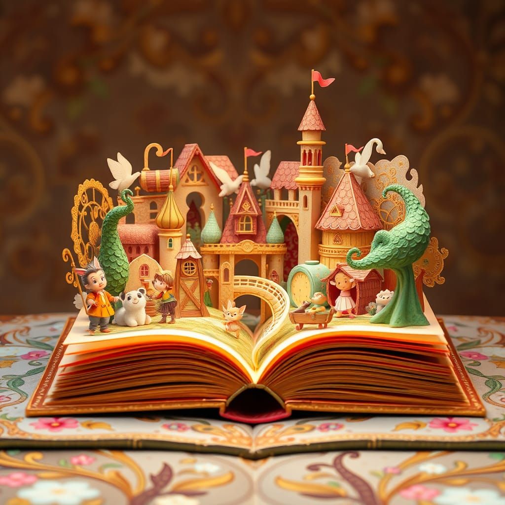 Whimsical Popup Book Unveils a Fantasy World