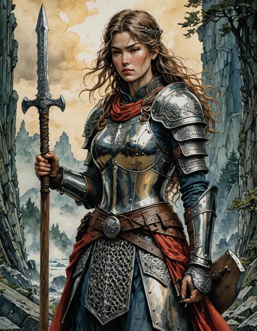 Lady Athensay, Human Spearwoman