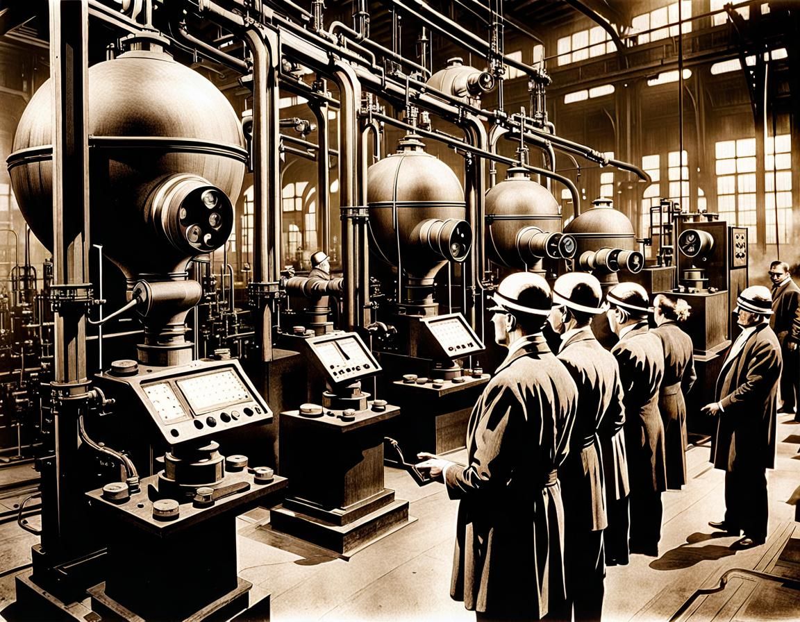 Metropolis Workers Control Pumps with VR Headsets