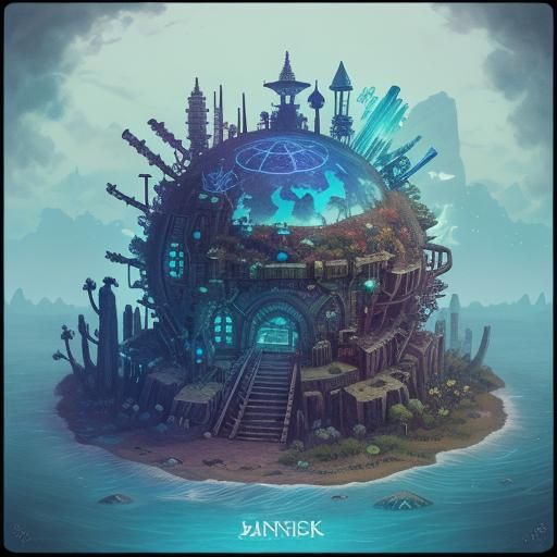 Detailed Fantasy World Map with Seven Kingdoms