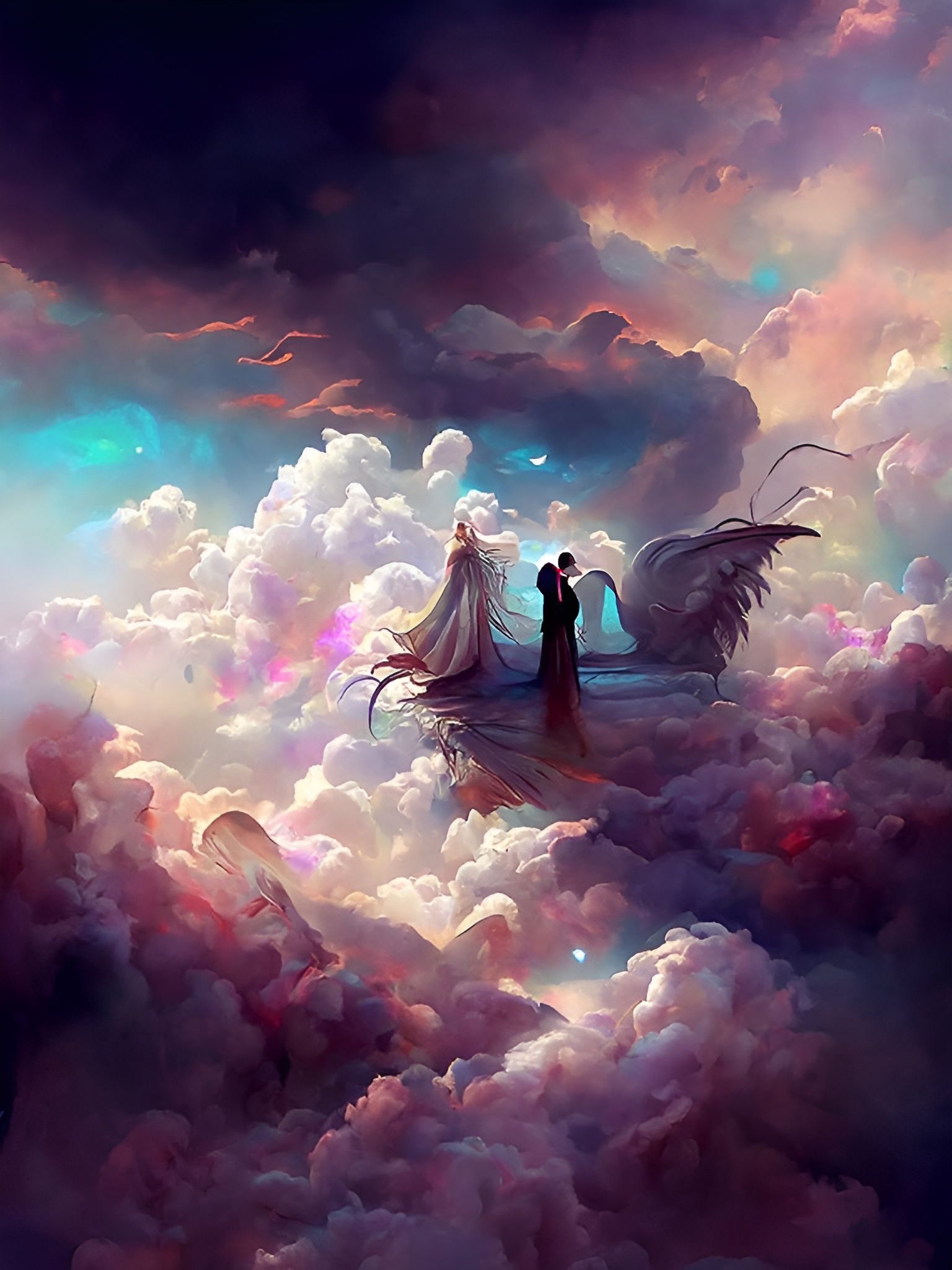 Ethereal Reunion of Souls in Heaven