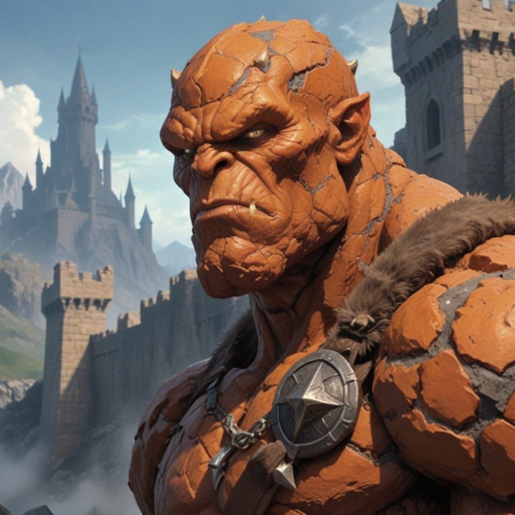 DnD Barbarian The Thing as Stone Goliath