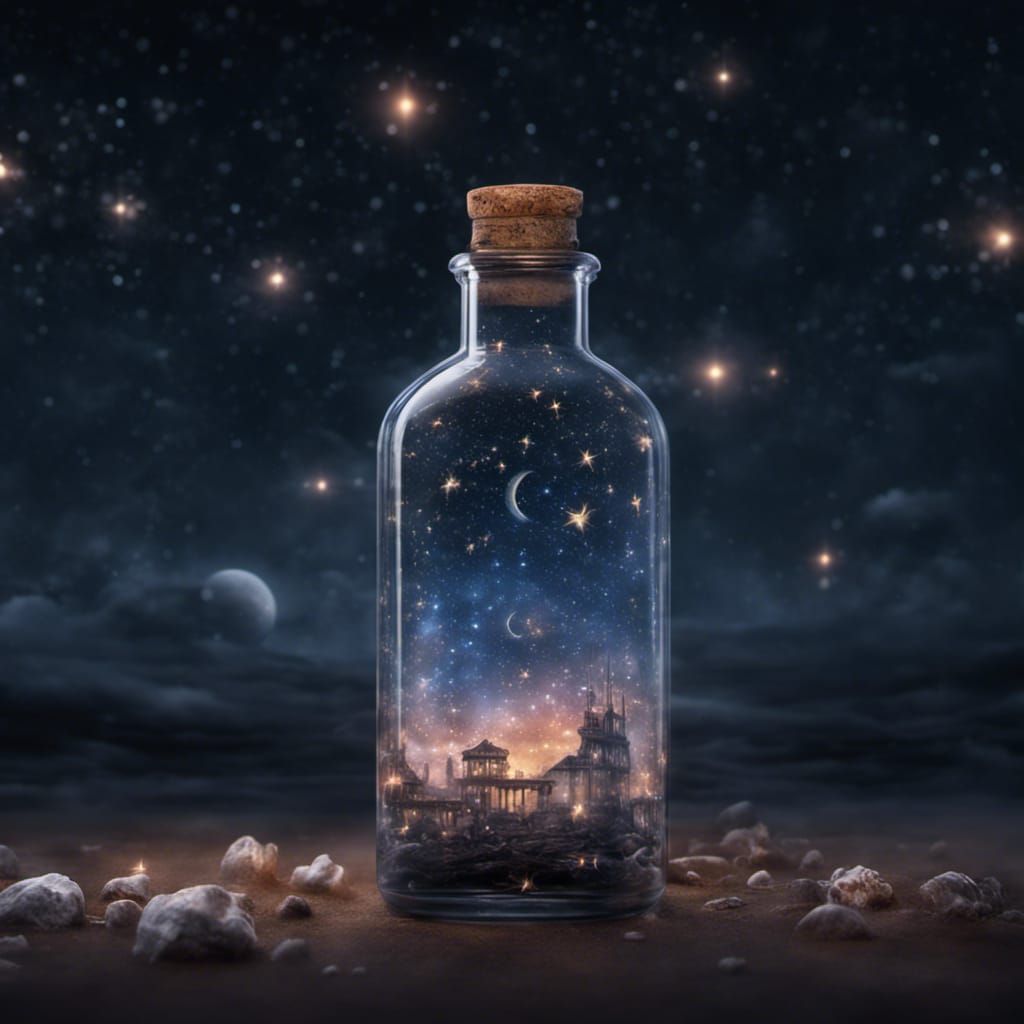Star Constellations in a Bottle: Digital Matte Painting