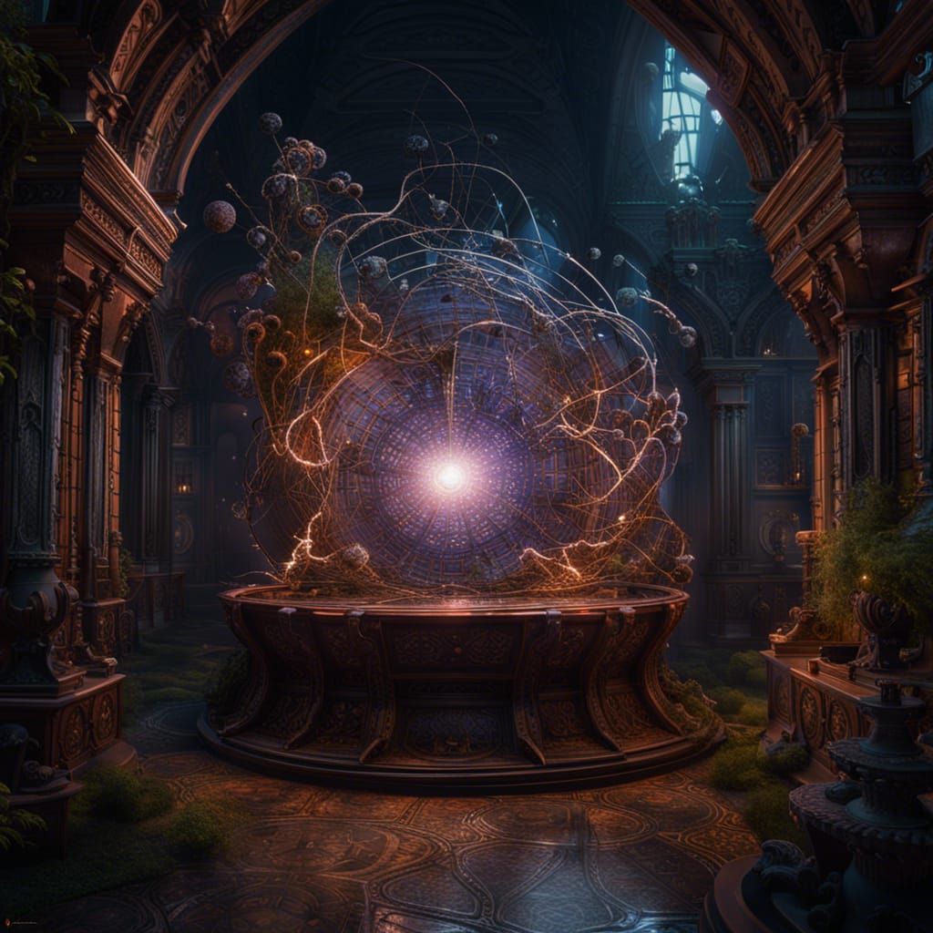 Fantastical Depiction of Ether, Magnetism, and Electricity