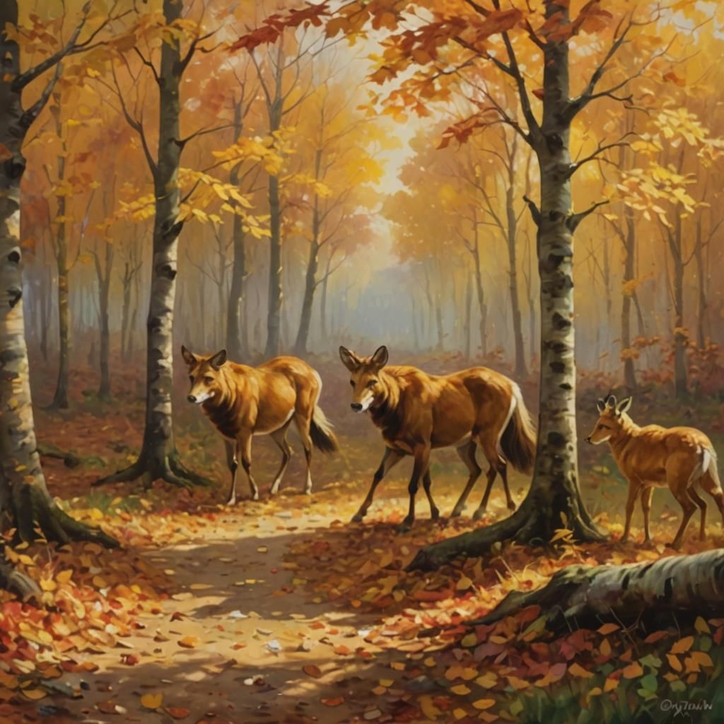ANIMALS IN AUTUMN