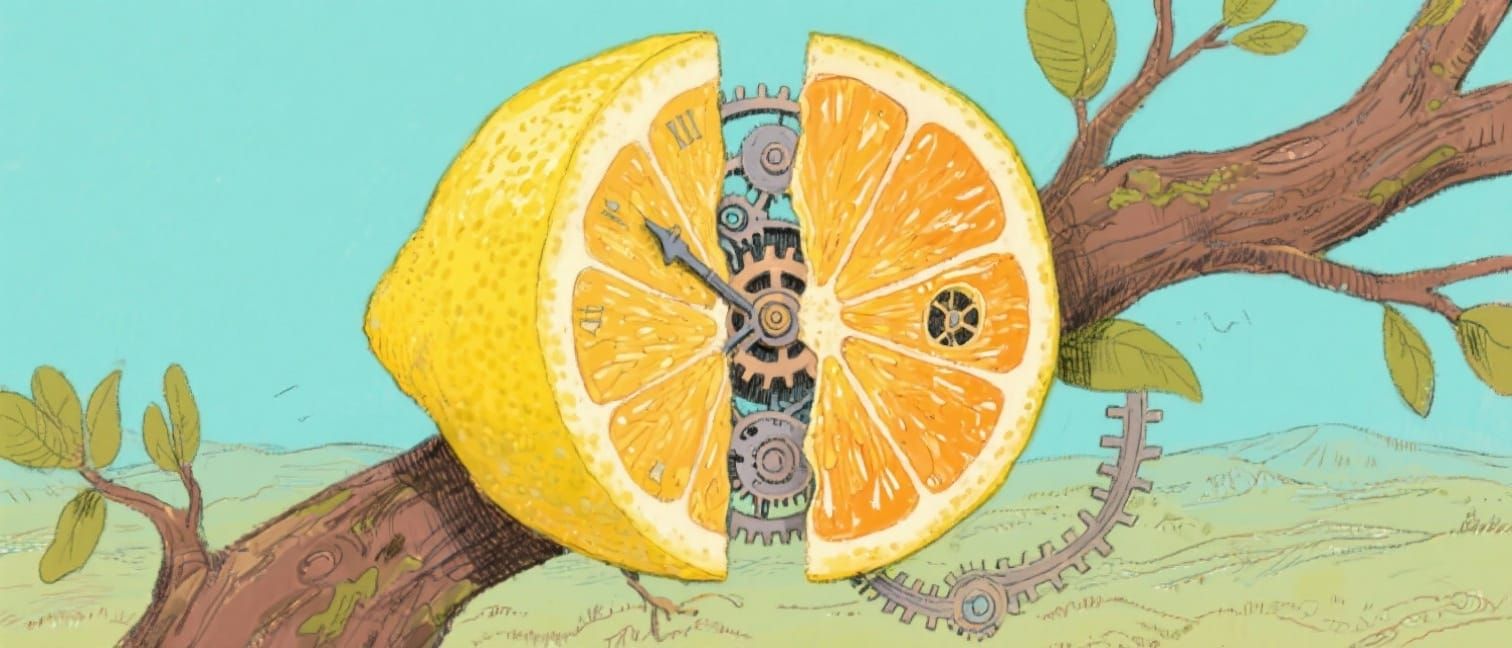 The Clockwork Citrus: A Time-Bending Fruit