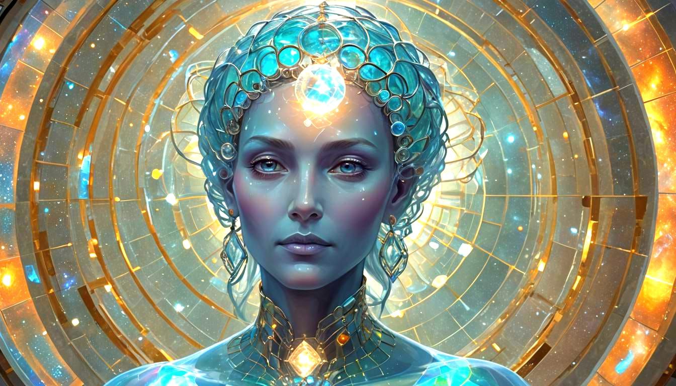 Advanced Healing Hospital with Crystal Tube, 3D Render