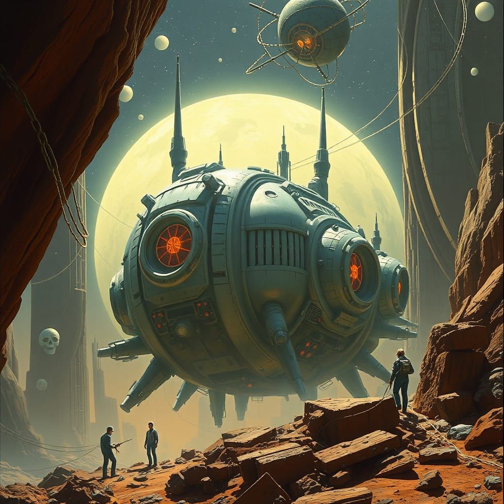 Sci-Fi Concept Art of Human-AI Collaboration