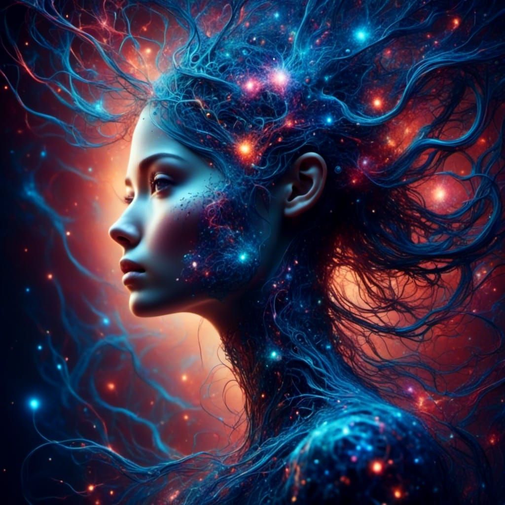 Cosmic Neurology: Scandinavian Woman with Quantum Entangleme...