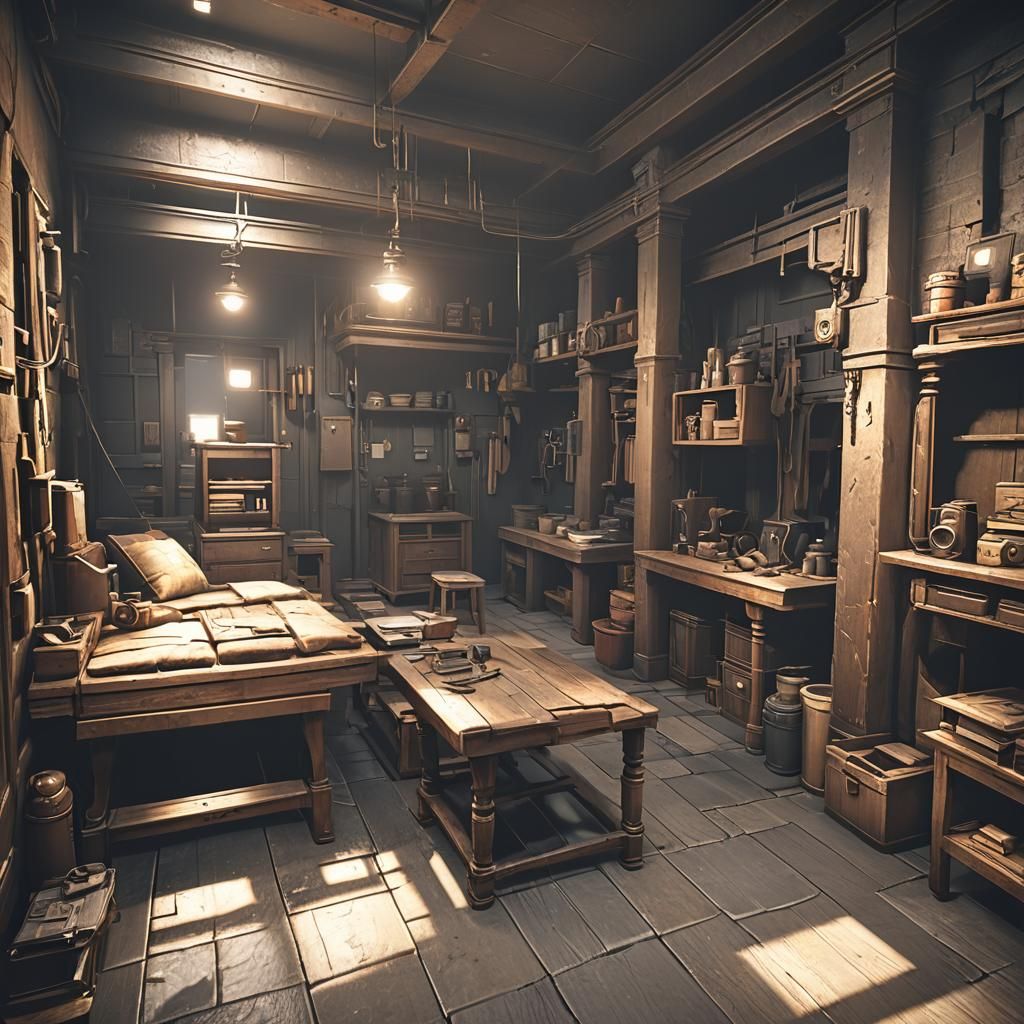 Eerie 3D Rendering of the Backrooms