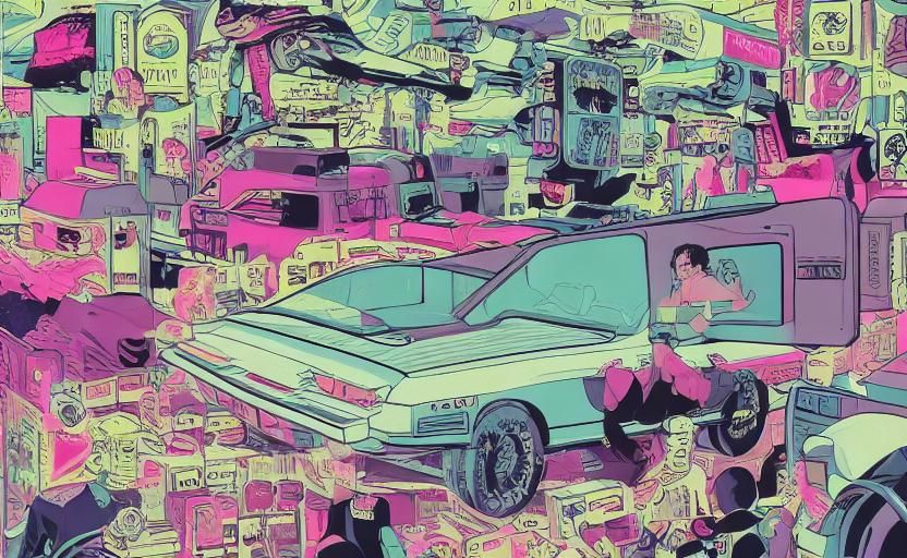 Vaporwave 1987 with Akira Influence