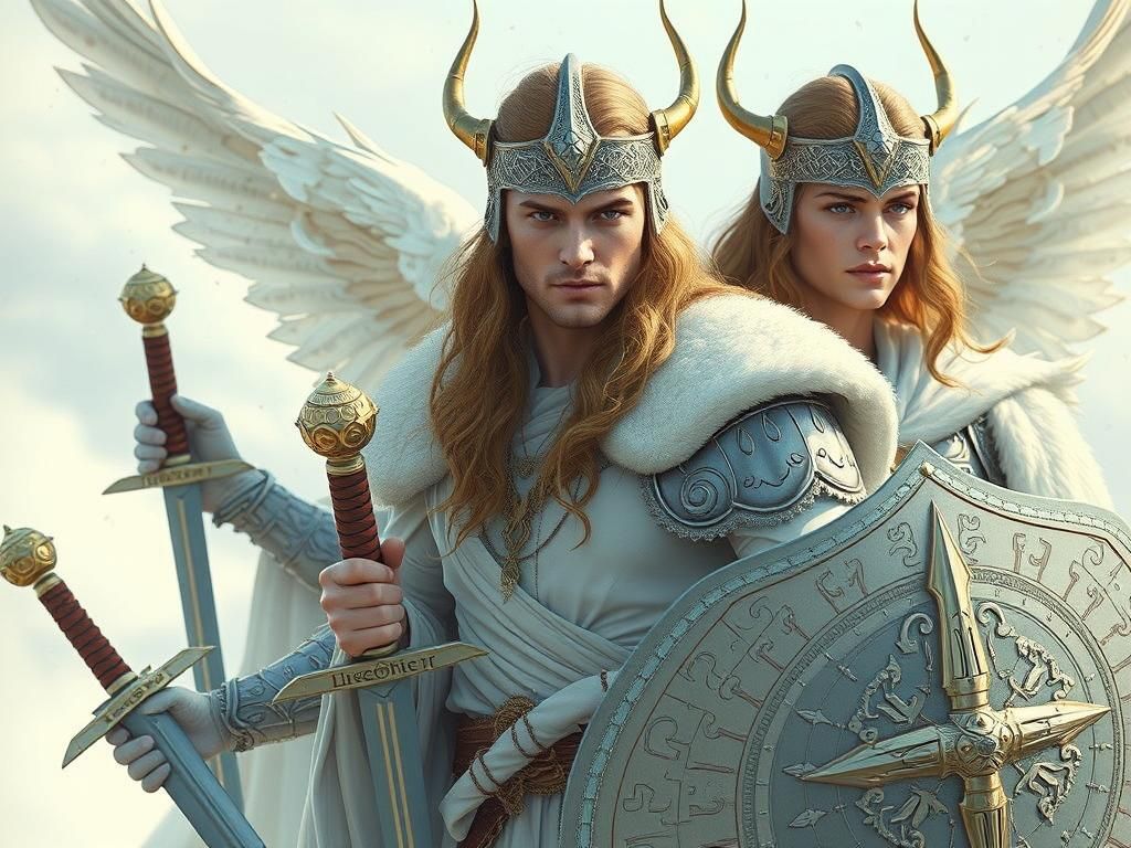 Angelic Supermodels in Norse-Inspired Couture