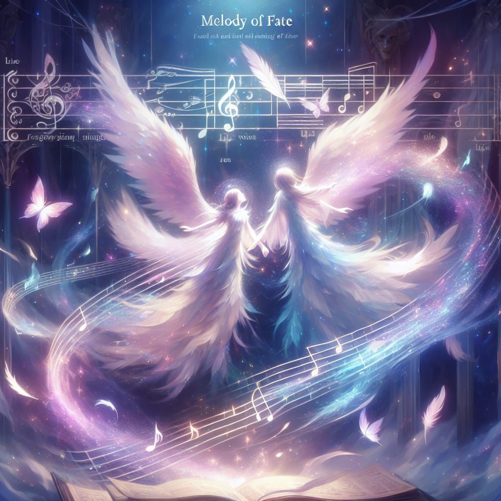 Magical Floating 'Melody of Fate' Musical Score