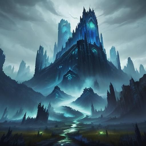 Angry Wolves in Detailed Matte Painting