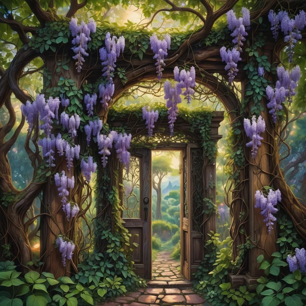 Wisteria and Ivy Homestead: Cosmic Illustration