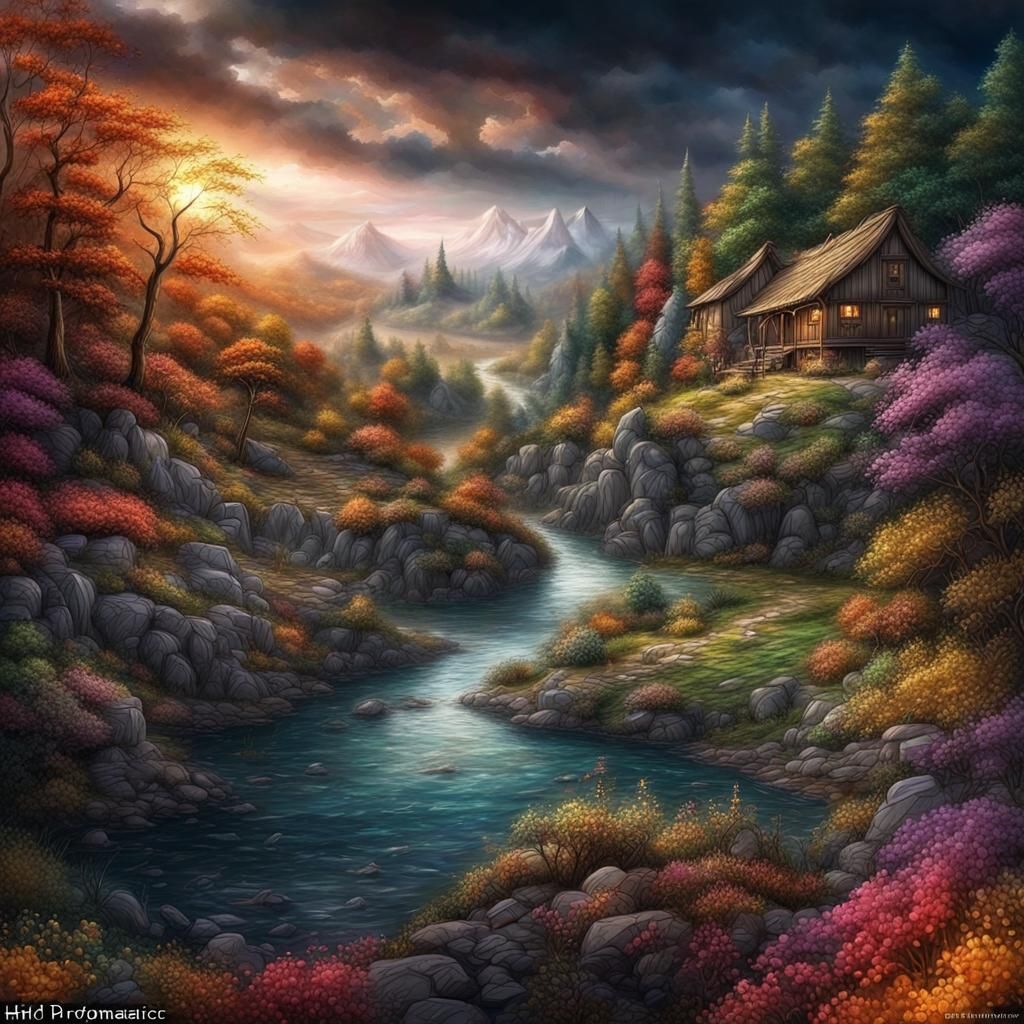 Magical Landscape of Mystical Beauty in Digital Art