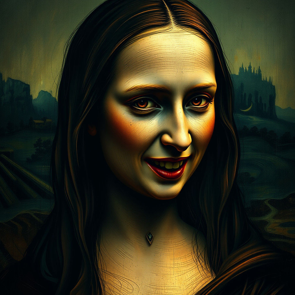 Mona Lisa's Scream: Renaissance Meets Existential Dread