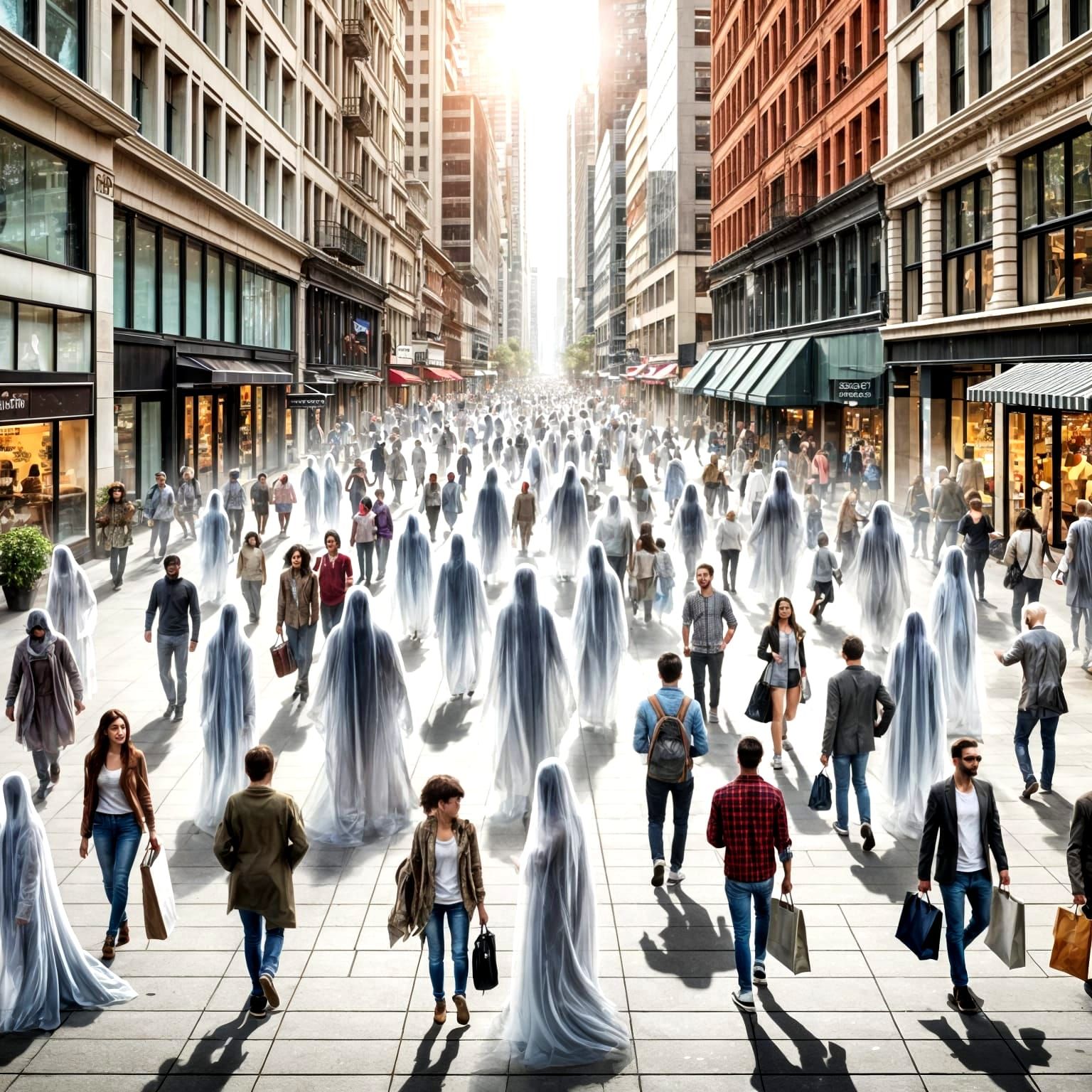 The ghosts of those who are suddenly removed