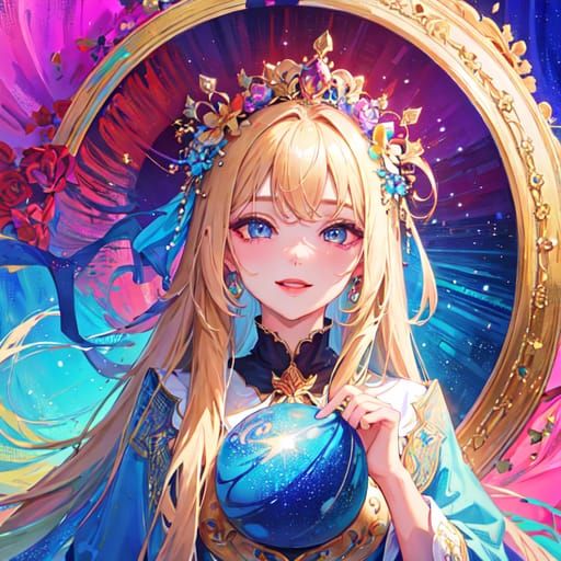 Abstract AI Image of Vibrant Colors