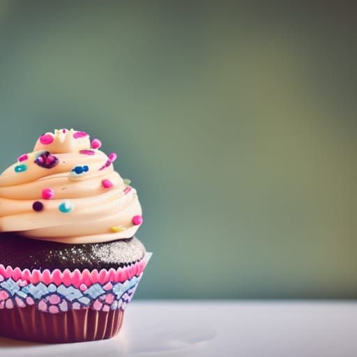 Cupcake Close-Up: Professional Photography with Bokeh