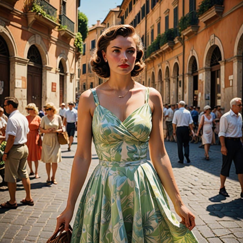 Rome Figure Study in Pulp Sci-Fi Style