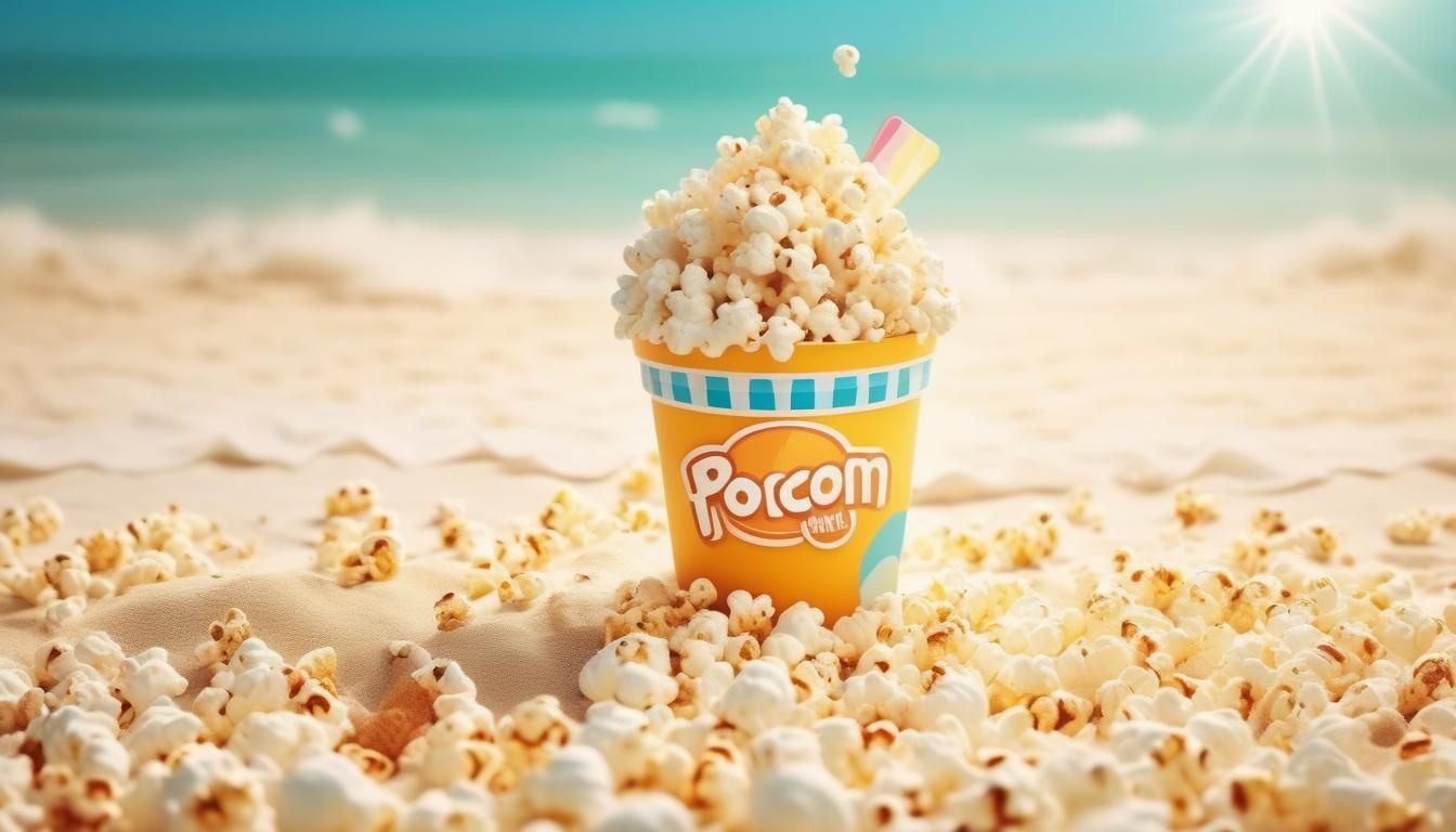 Vintage Beach 'n' Icecream Logo in Photorealistic Style