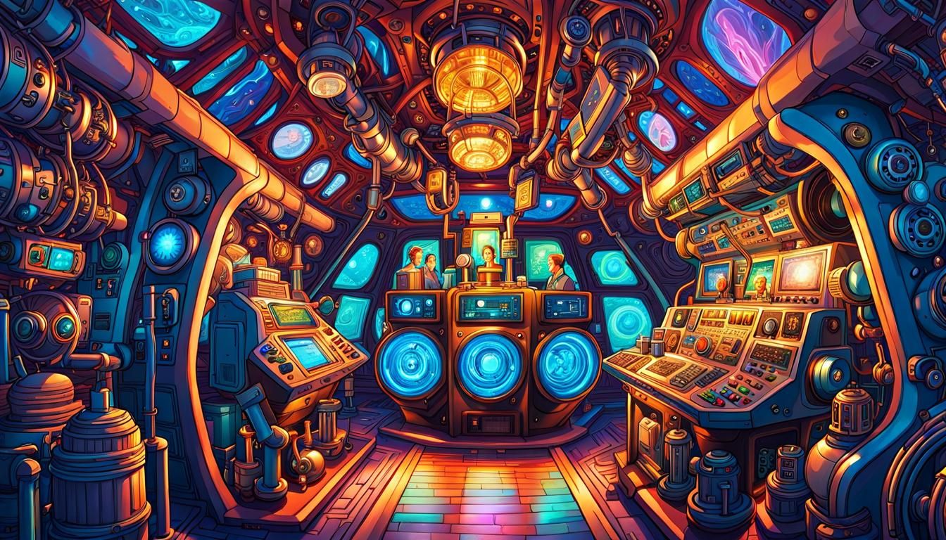 blue crystal spaceship engine