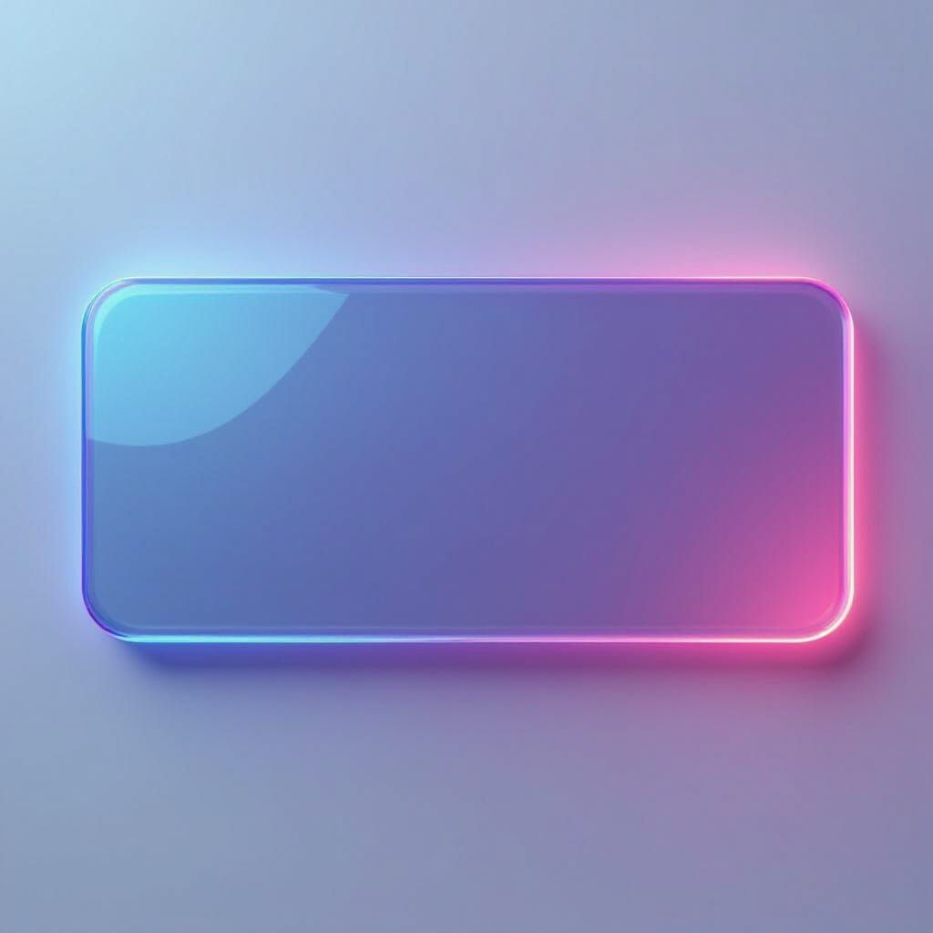 Futuristic Holographic Note Panel in Neon Glow