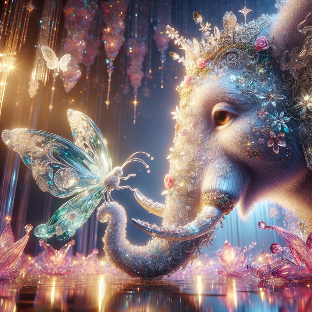 Elephant and Butterfly