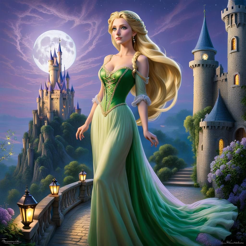 Rapunzel in Ethereal Fantasy Style