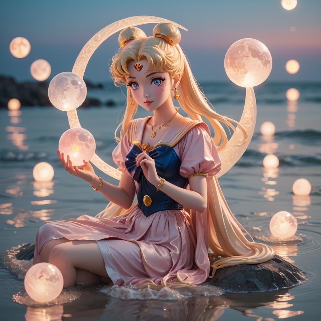 Sailor Moon's Surreal Stone, Crescent Moon Lamps