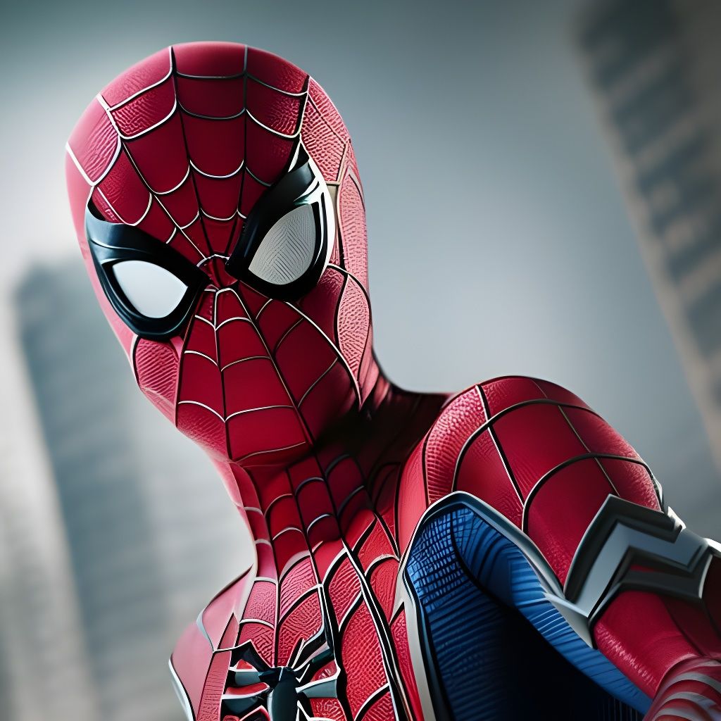 Sinister Spider-Man Portrait in CGI VFX Style