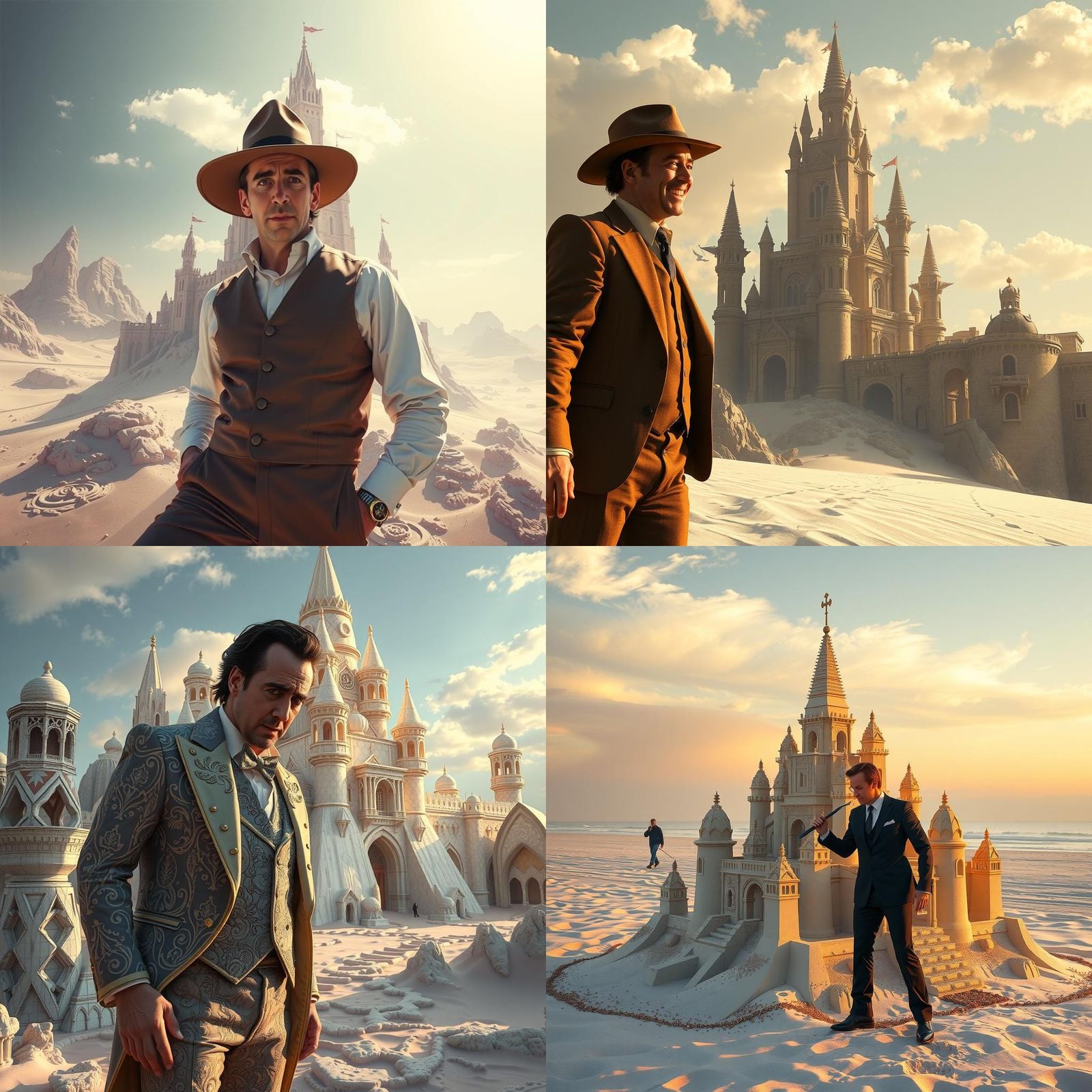 Monolith Sand Castle Concept Art in 8k