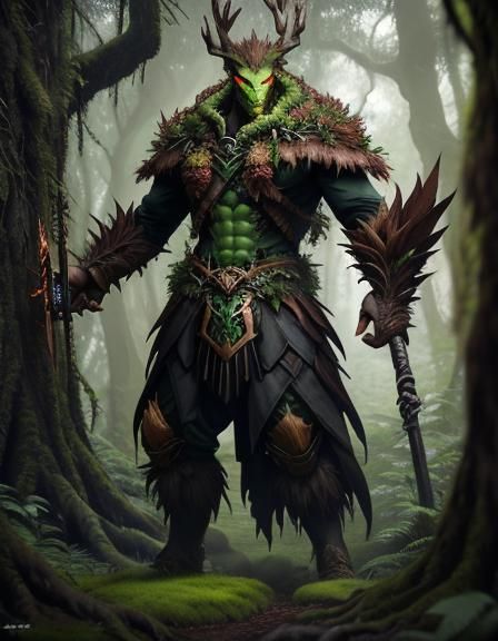 Treant Guardian of Verdantia: Fantasy Portrait Art