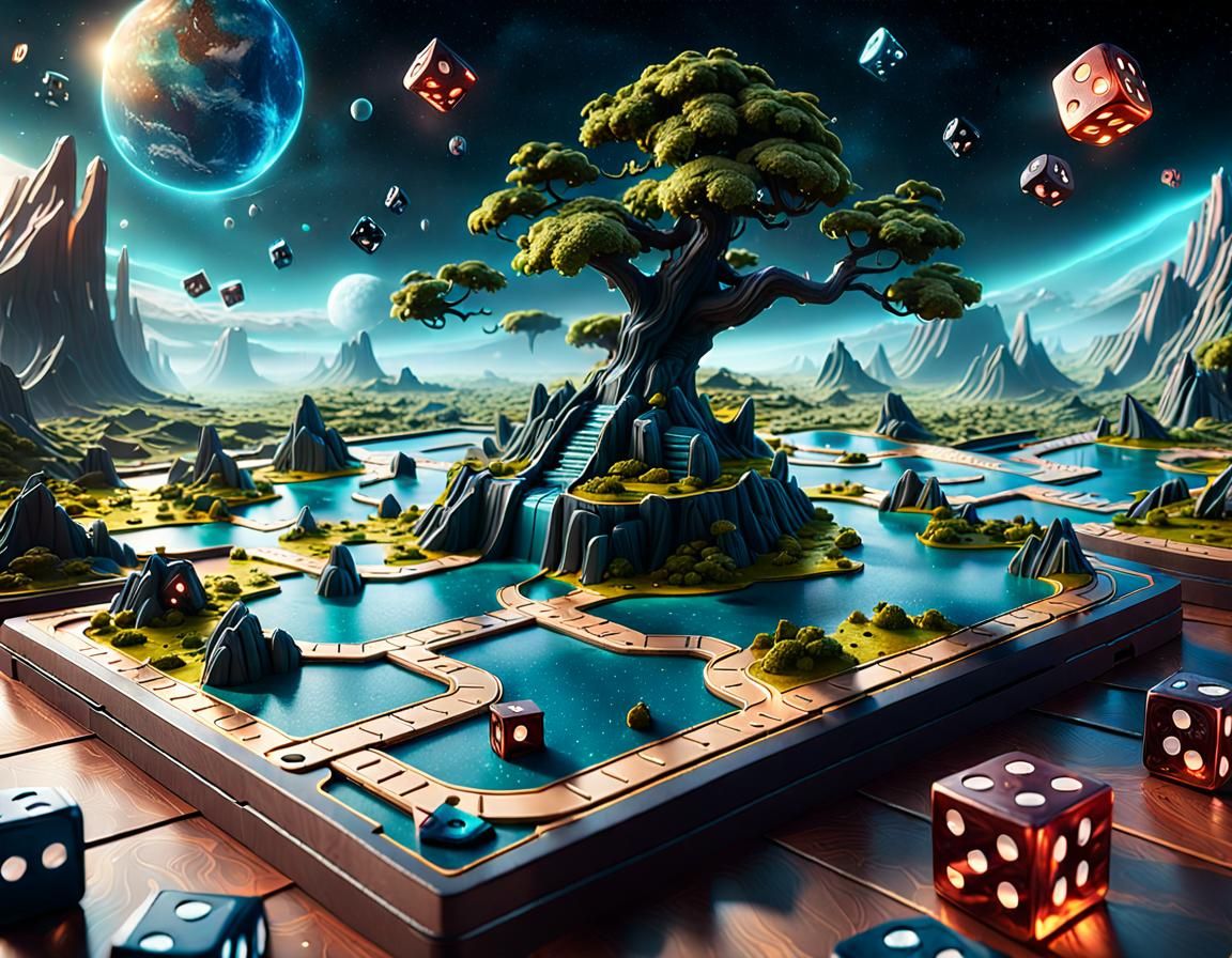 3D Board Game Landscape in Unreal Engine 5
