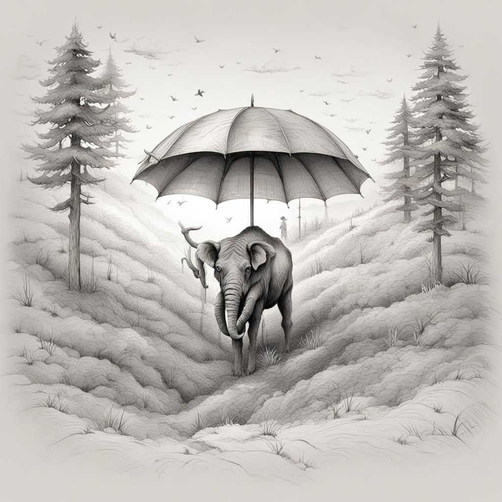 Donkey with Pencil Head: A Whimsical Hybrid