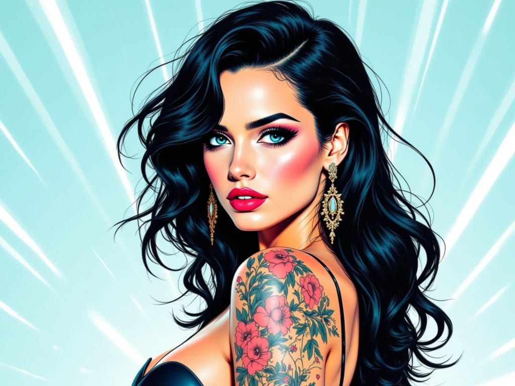 Terry Moore-Inspired Portrait of Katy Perry