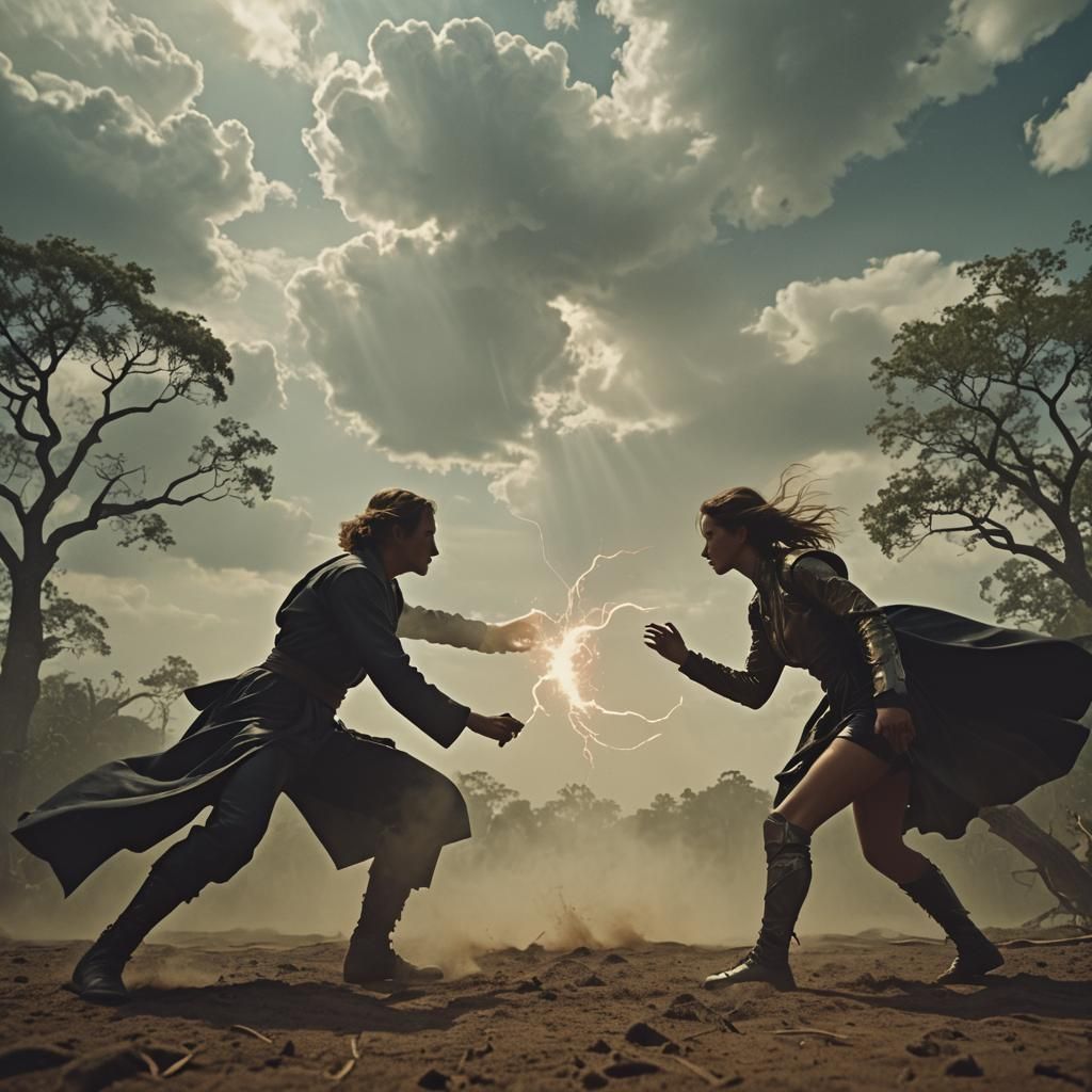 Dramatic Jungle Arena Battle of Wills