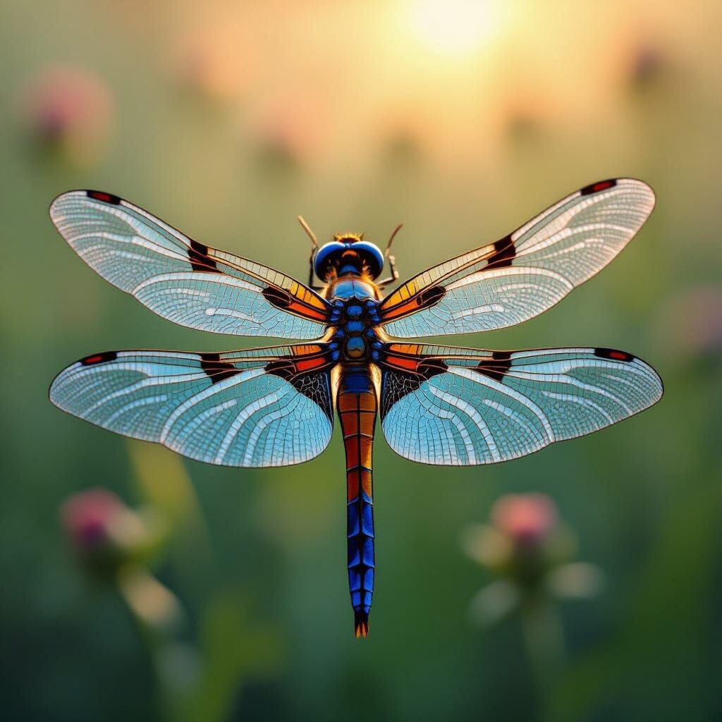 Dragonfly Wings in Intimate Detail