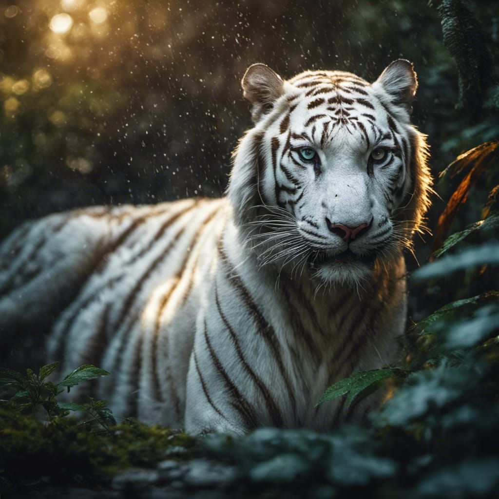 Siberian Tiger in Mycelial Rainforest, National Geographic P...