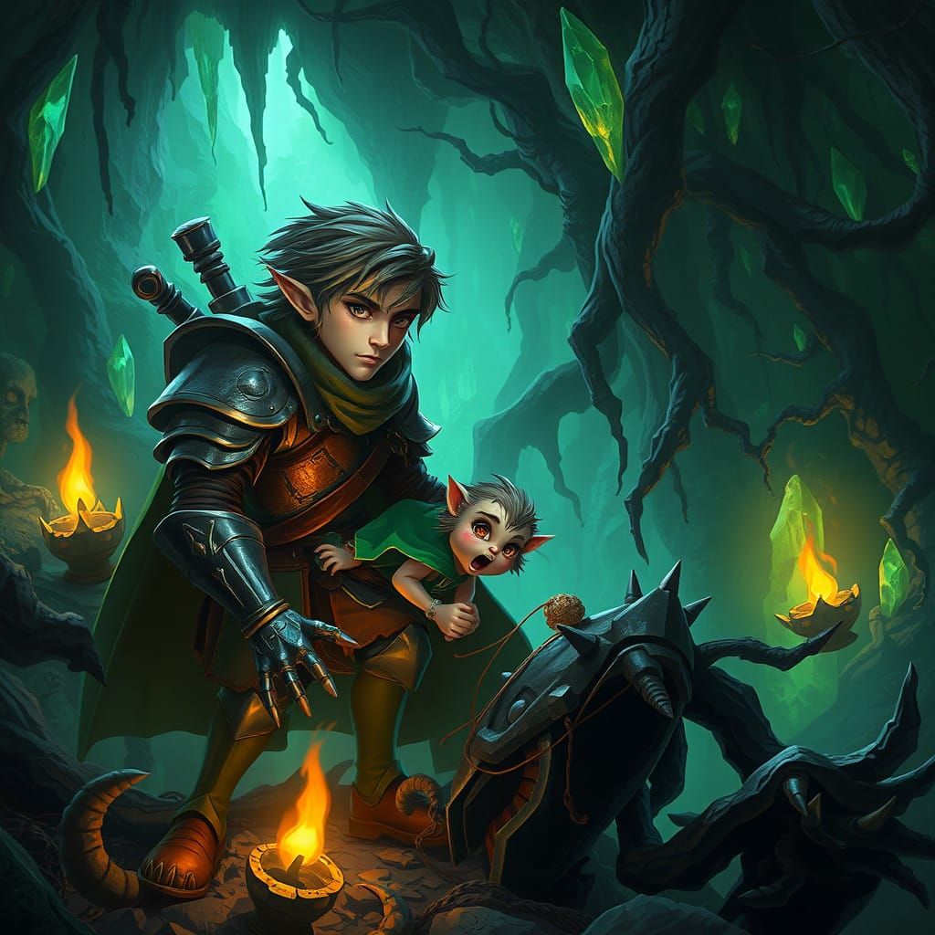 Heroic Orión Rescues Nibbles from Ancient Cavern