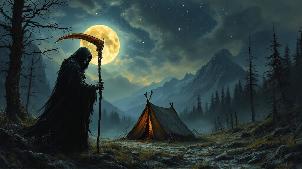 Dark Lord Emerges from the Shadows in a Haunting, Moonlit La...