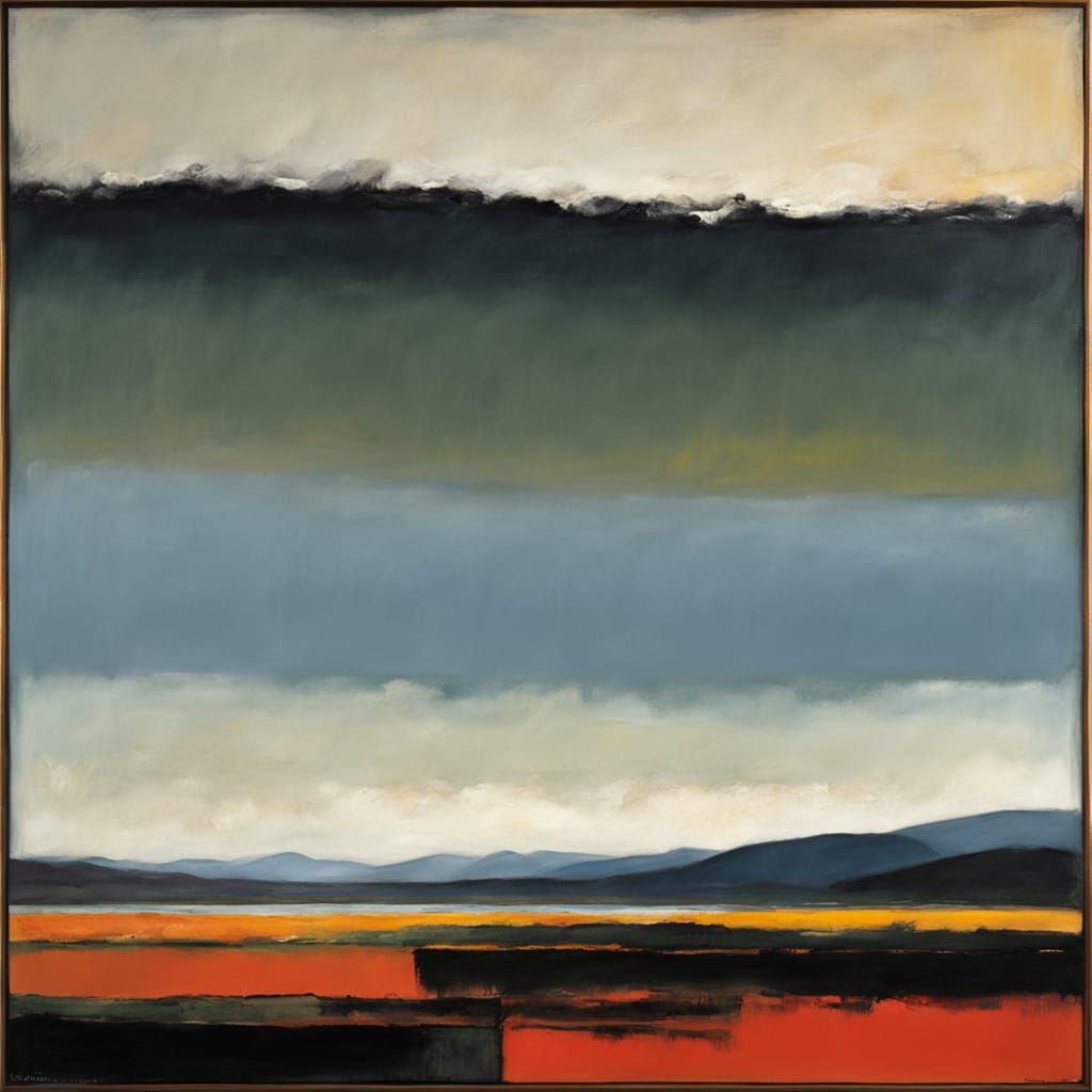 Vibrant Geometric Landscape with Deep Shadows