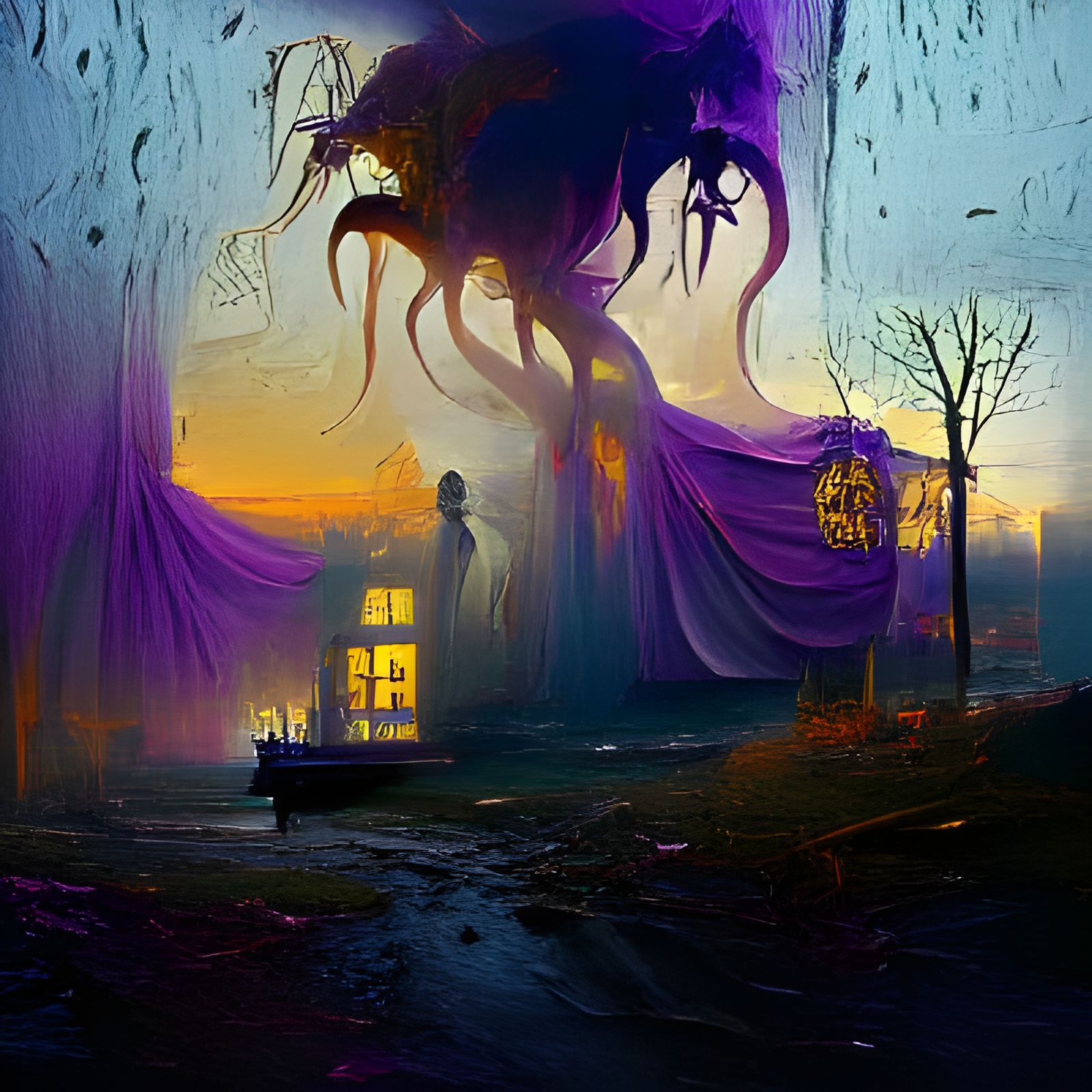 Lovecraftian Horror in a Surrealist Style