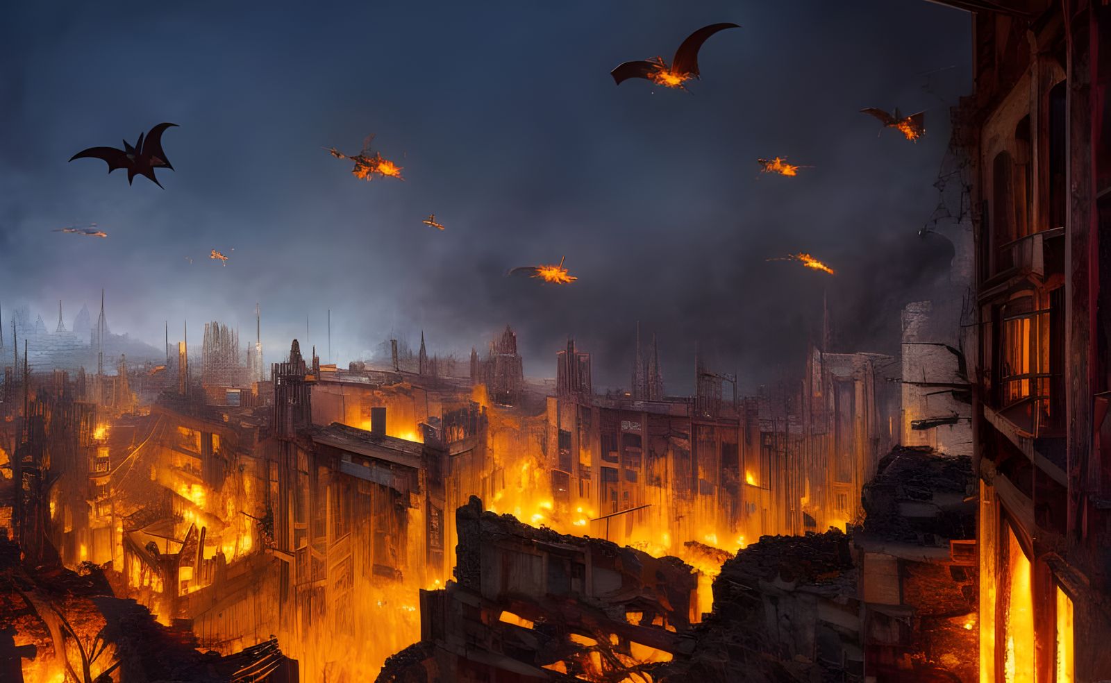 Post-Apocalyptic Kitchen View in Comic Book Style