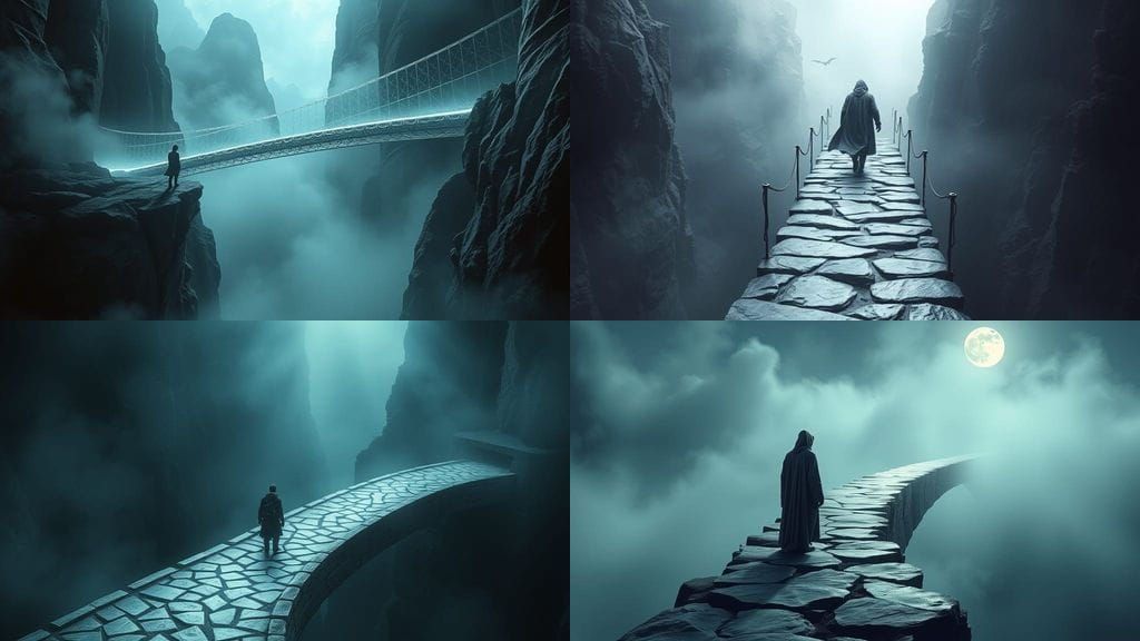 Ethereal Bridge of Moonlit Desires