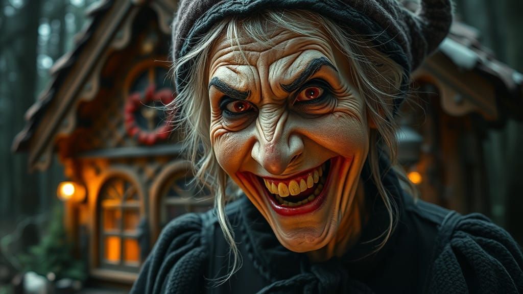 Sinister Witch Grins in the Black Forest